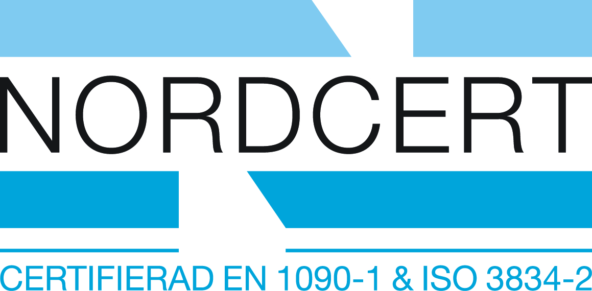 Nordcert - Certifierade en 1090-1 & ISO 3834-2